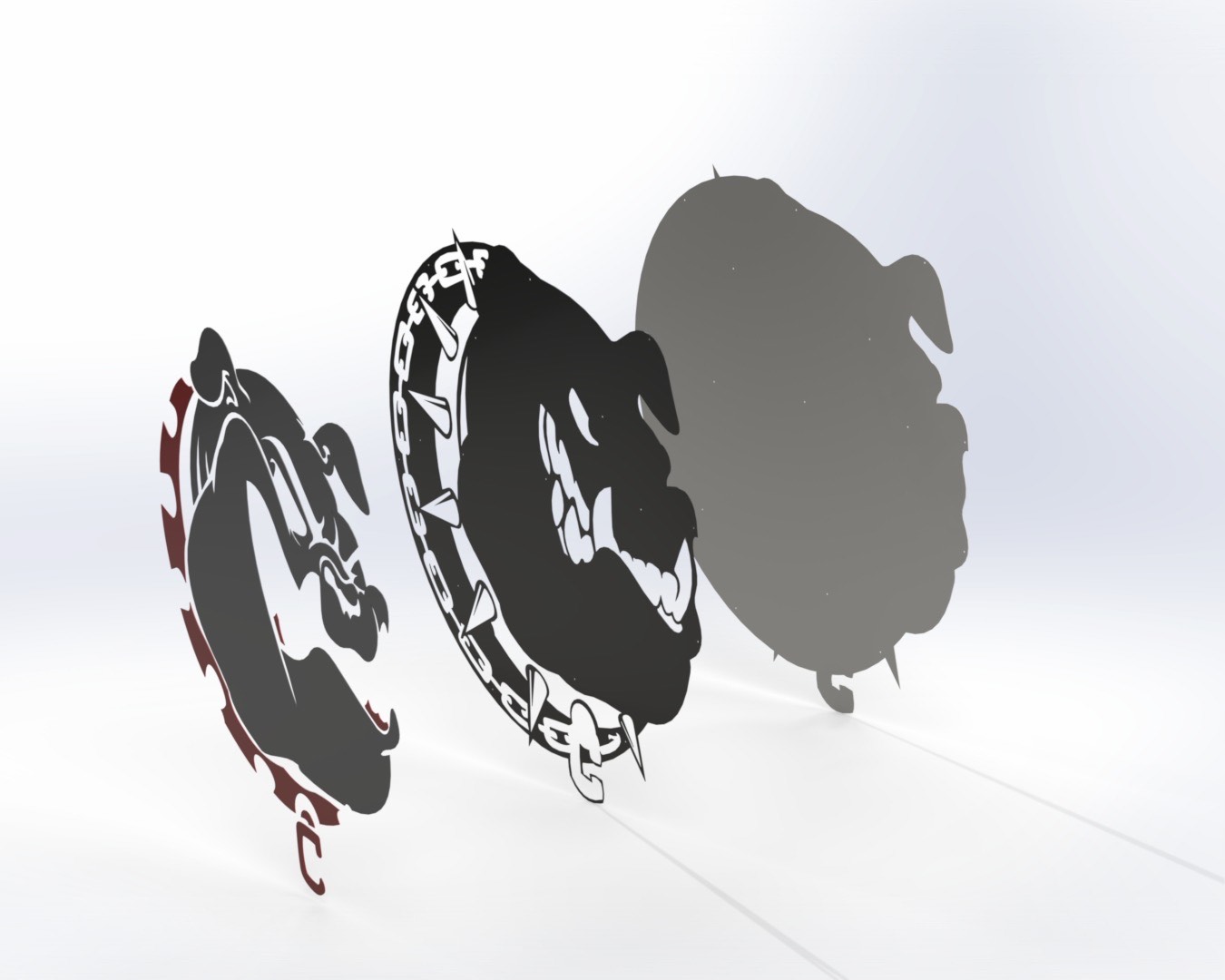 Bulldog Sign Mockup Design